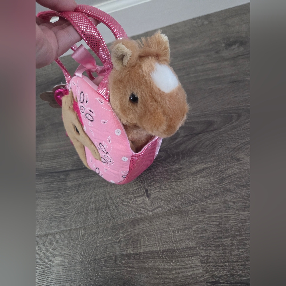 Aurora World Fancy Pals Pretty Pony Pet Carrier Toy NWT - Picture 2 of 7